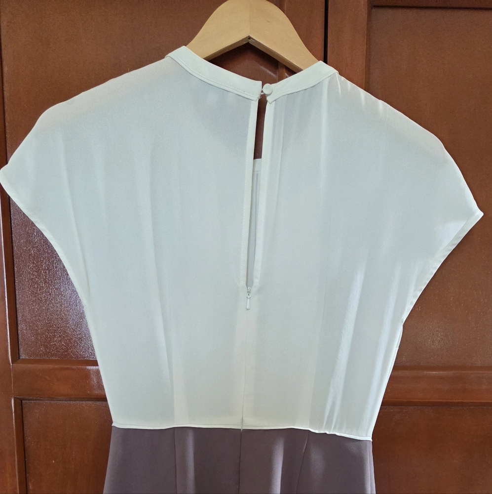 REISS 2 Tone Short Sleeve Dress - Picture 2 of 6